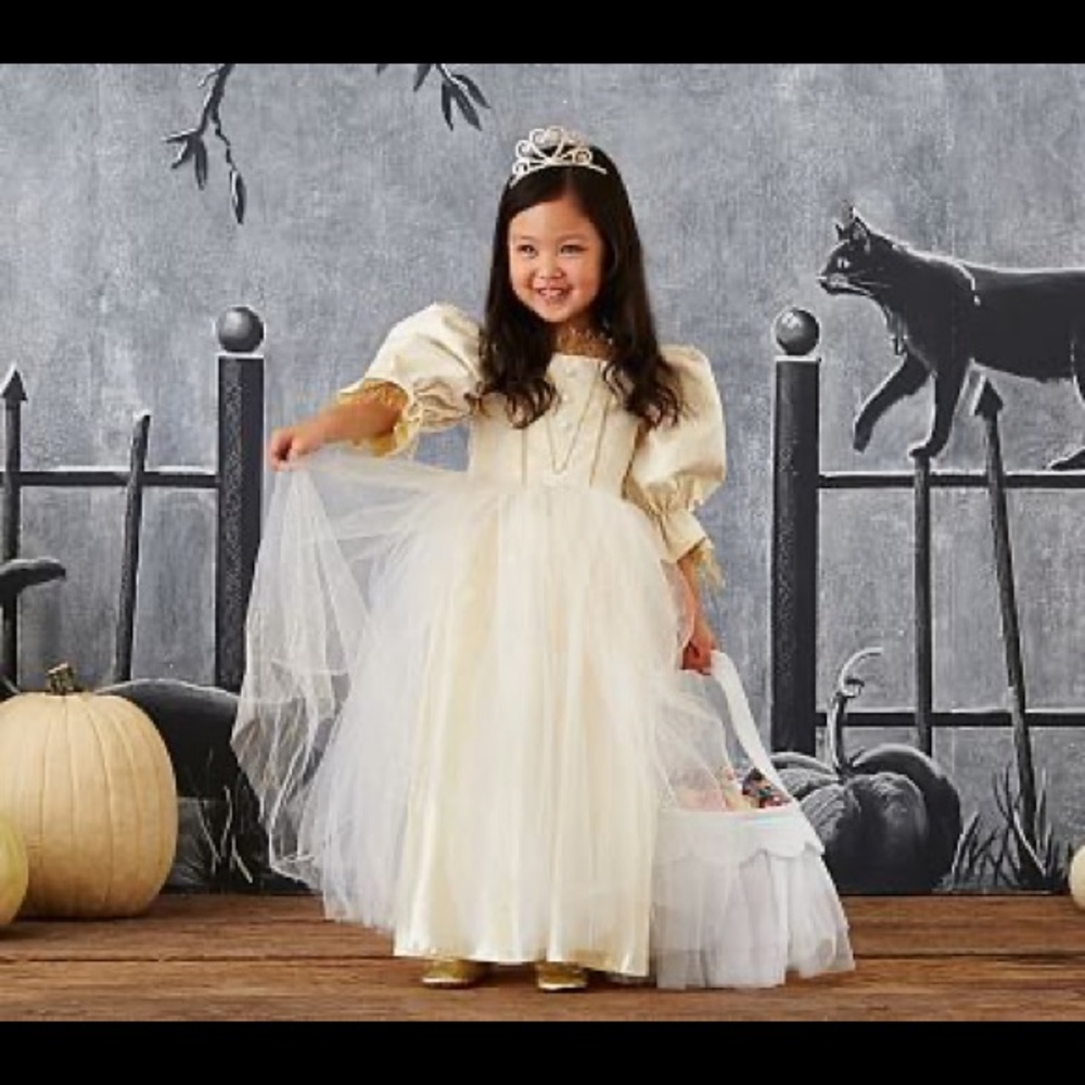 Pottery barn kids gold queen costume size 4/6